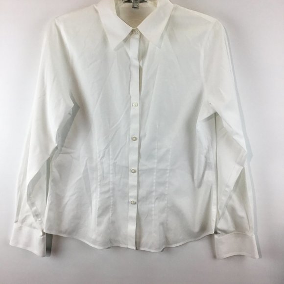 Foxcroft non-iron button down long sleeves shirt - Picture 2 of 4